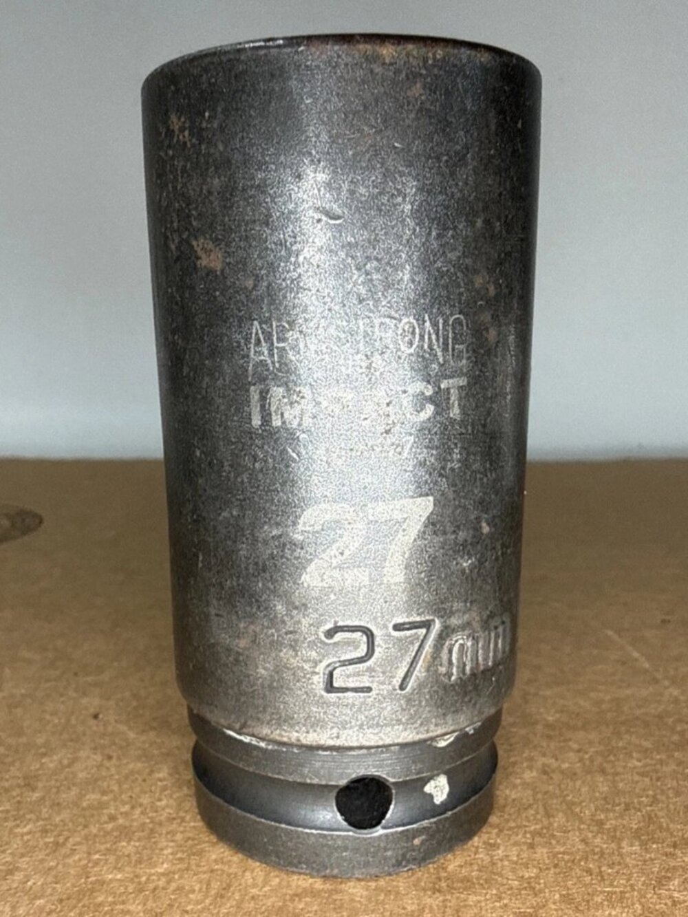 NOS Armstrong 6 Point Deep Impact Socket 27MM 3/4" Drive #48-227 Made in USA